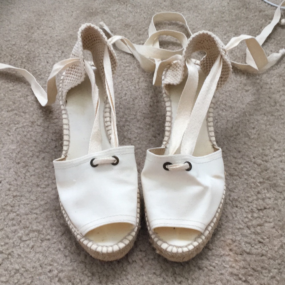 Tie Up Espadrille Wedges